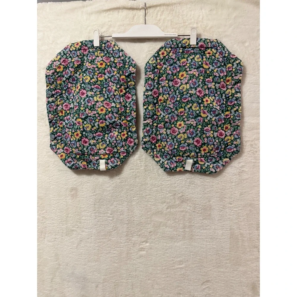 Vintage Quilted Bunny Rabbit Placemats and Floral Napkin Set Cottagecore 3pc